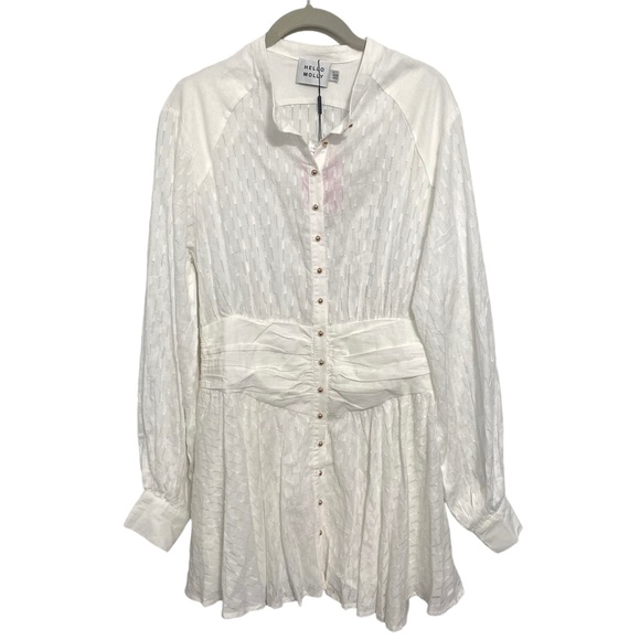 SOLD NWT Hello Molly Vanilla Aroma Dress Sz L White - Picture 3 of 14
